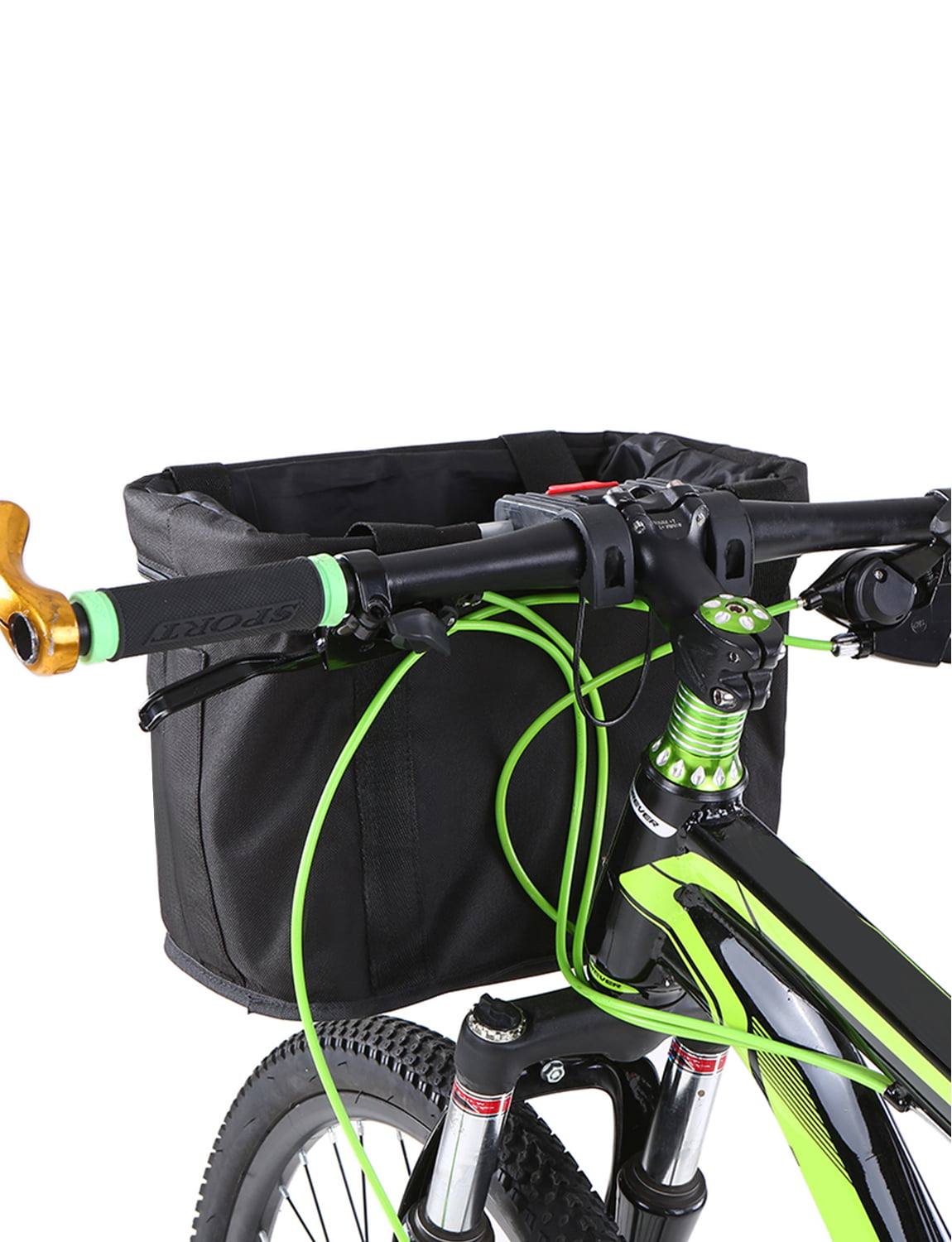 Front Basket Removable Waterproof Bike Handlebar Basket Pet Carrier Frame Bag