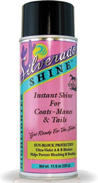 Silverado Shine Instant Shine Coats， Manes and Tails Horse Spray， 11.6-oz can