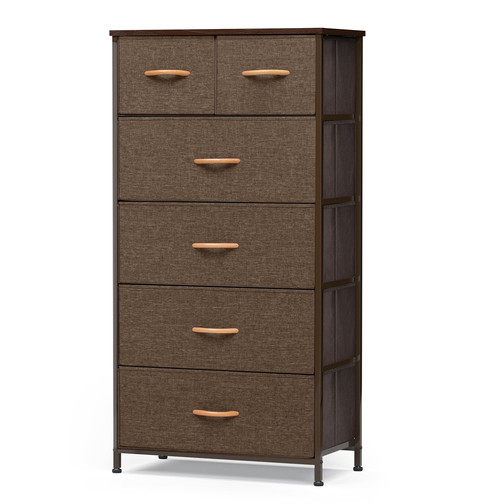 Pellebant Brown Indoor 6-Drawer Chest Vertical Dresser Storage Tower