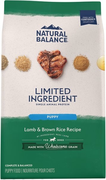 Natural Balance Limited Ingredient Lamb and Brown Rice Puppy Recipe Dry Dog Food