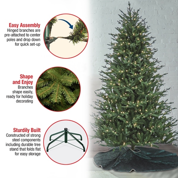 National Tree Company 7.5 ft. PreLit Wenatchee Fir Tree with LED Lights