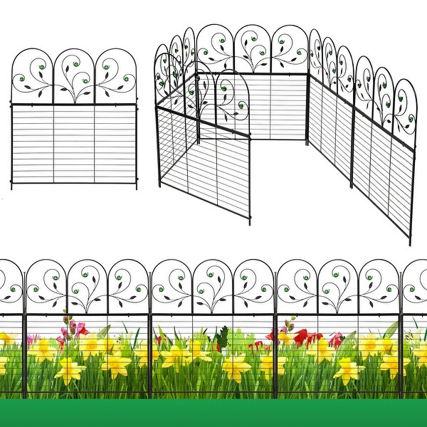 8 Pack Decorative Garden Fence Outdoor 26.2