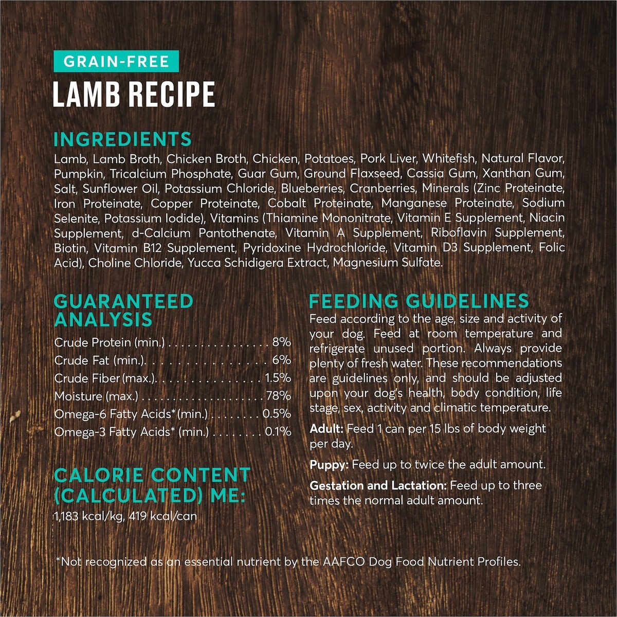 American Journey Lamb Recipe Grain-Free Canned Dog Food