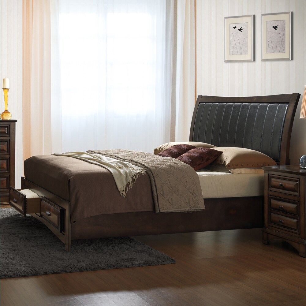 Strick   Bolton Petruzzy Espresso finished Queen Bed Set