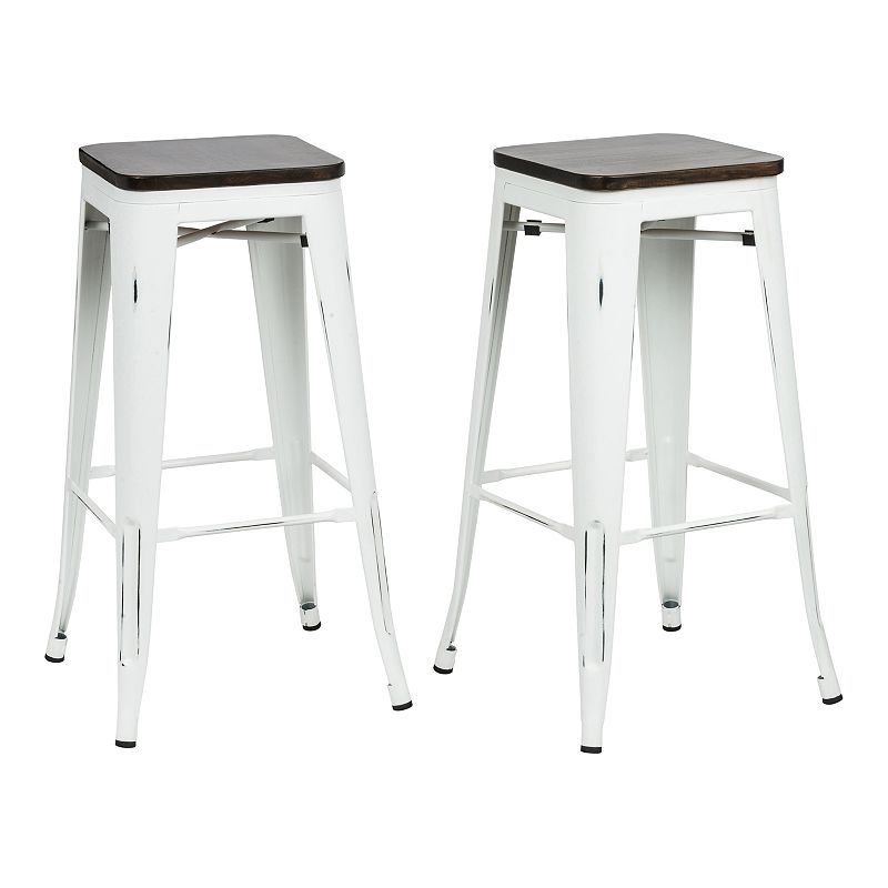 Cormac 30 In. Square Seat Stool 2-Piece