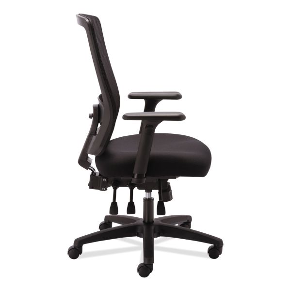 Alera Envy Series Mesh High-Back Multifunction Chair， Supports Up to 250 lb， 16.88