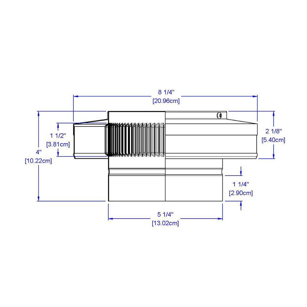 Active Ventilation 5 in. Dia Aluminum Vent Pipe Cap in Mill Finish VPC-5