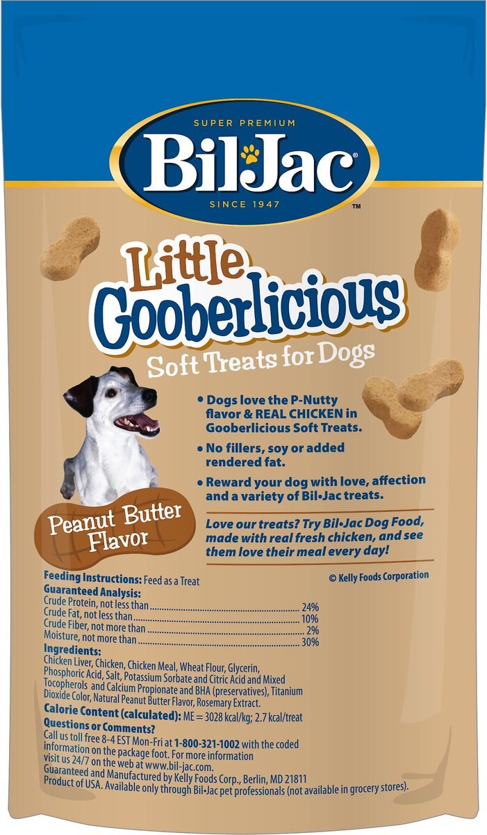 Bil-Jac Little Gooberlicious Peanut Butter Flavor Soft Dog Treats