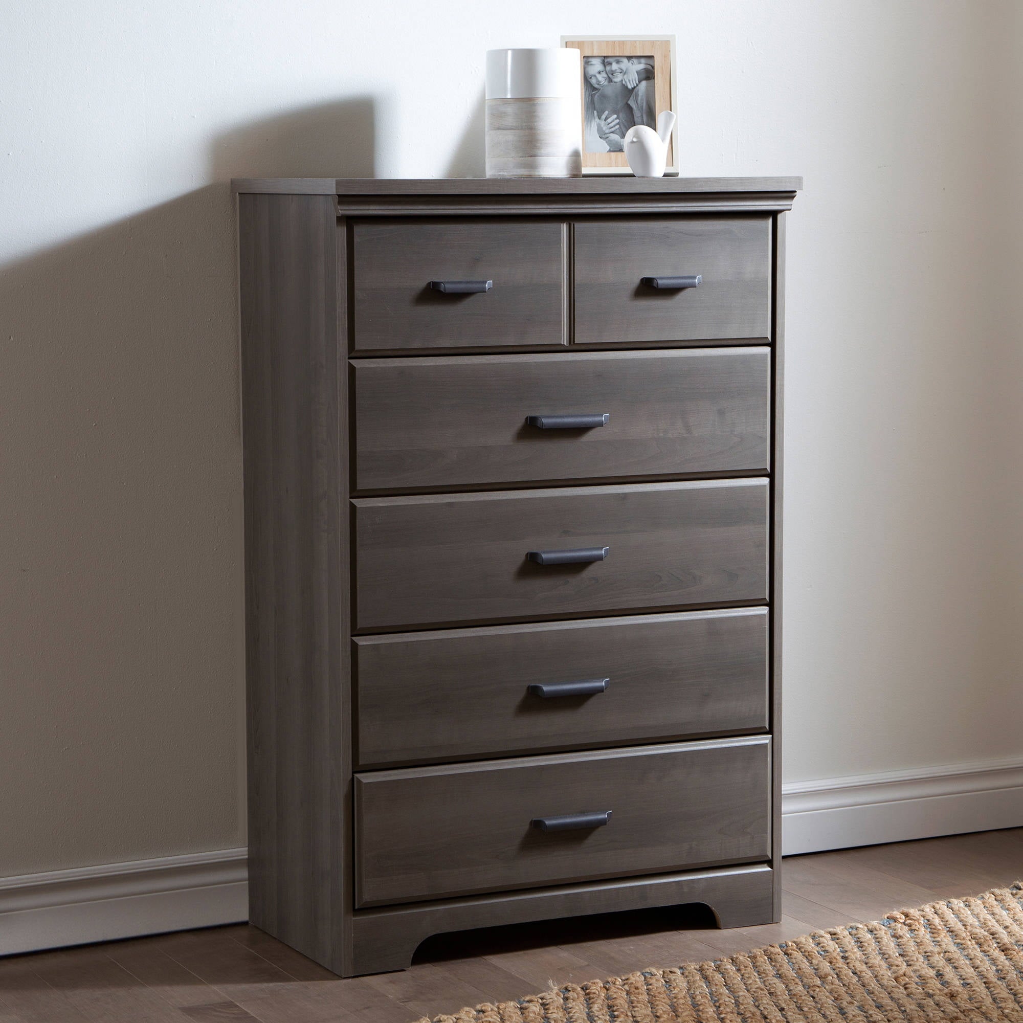 South Shore Versa 5-Drawer Chest, Gray