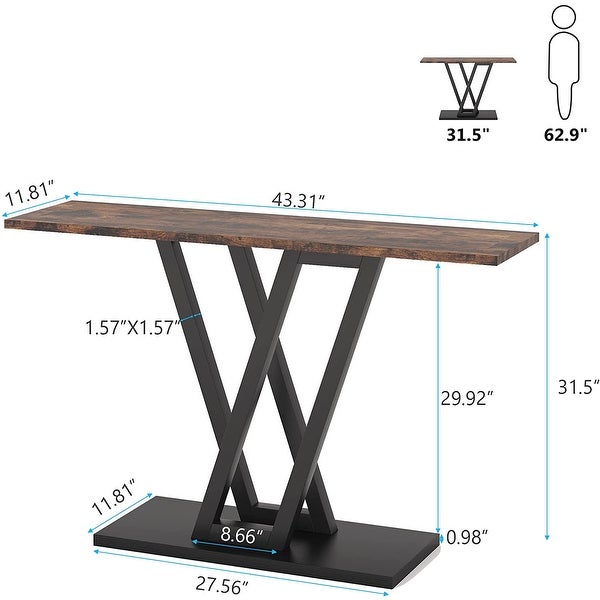 Industrial Console Table For Entryway