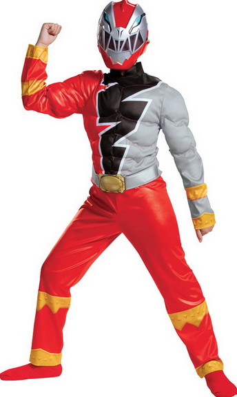 Morris Costumes DG115869 Boy's Red Ranger Dino Fur...