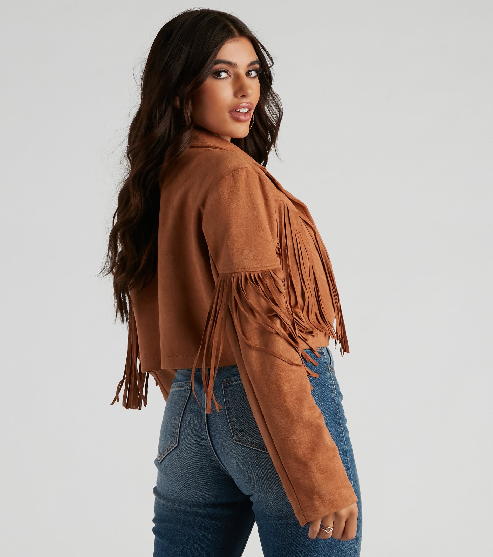 Tootin' Cute Faux Suede Jacket