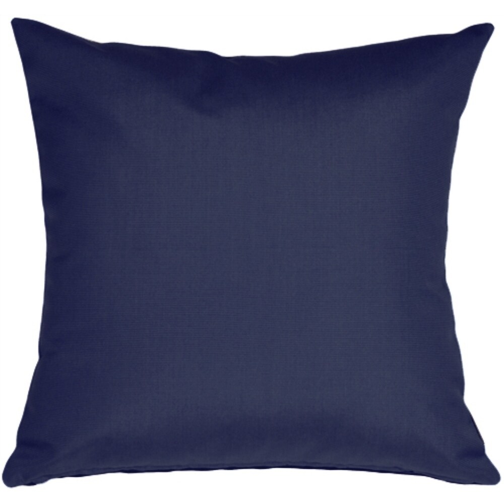 Pillow Decor   Sunbrella Navy Blue 20x20 Outdoor Pillow