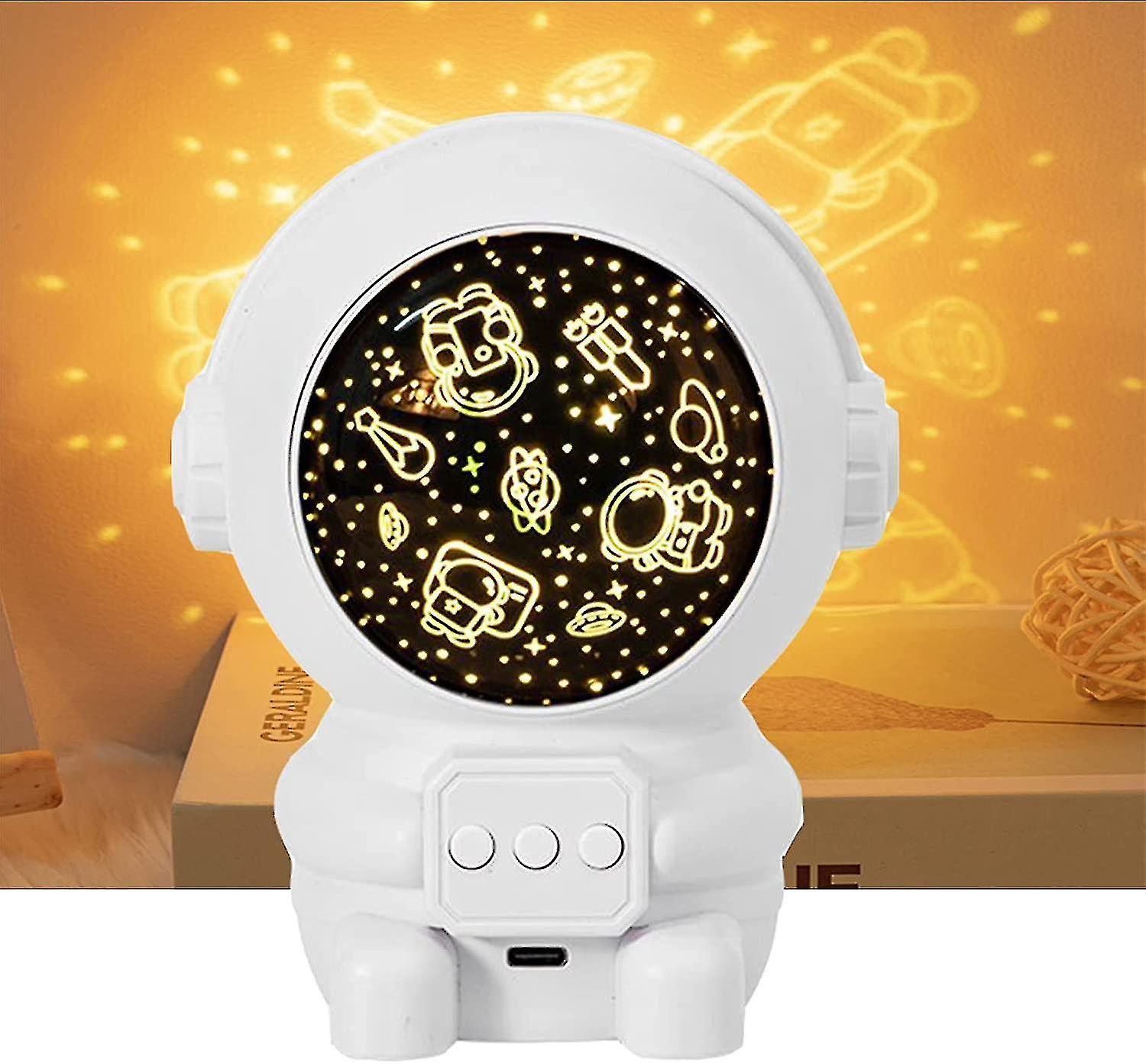 Liangnv Night Light Projector For Kidsastronaut Night Light For Kids With 8 Projection Films， 360 De