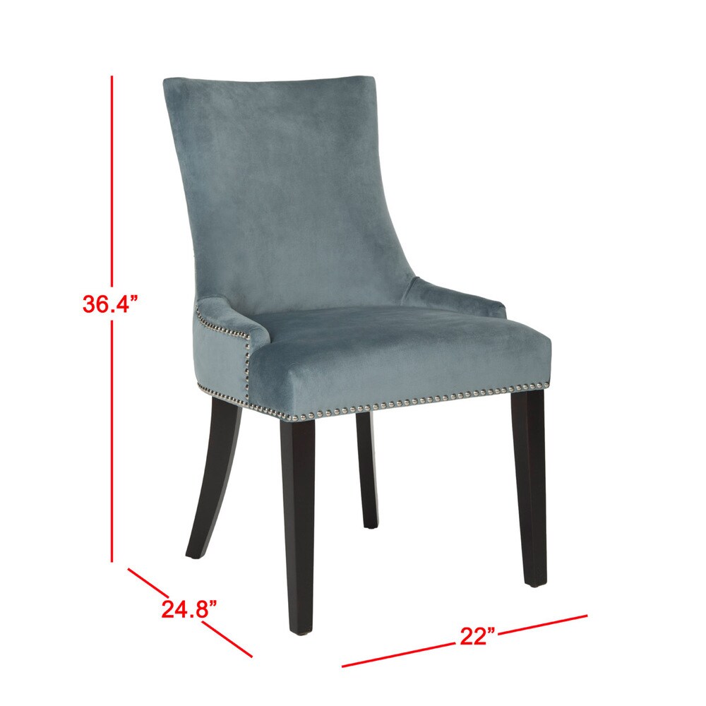 SAFAVIEH Dining Lester Blue Dining Chairs (Set of 2)   22\