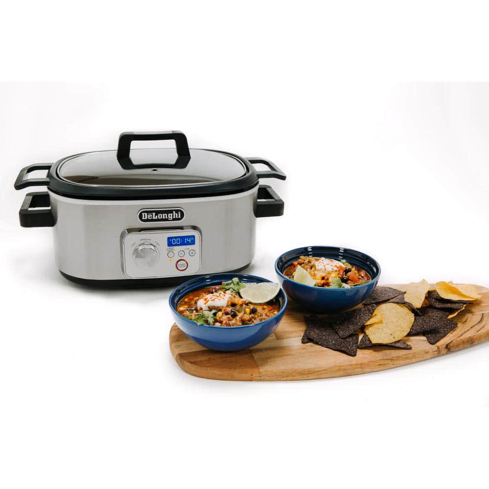 DeLonghi Livenza 6 Qt Programmable Slow Cooker with StovetopSafe Pot