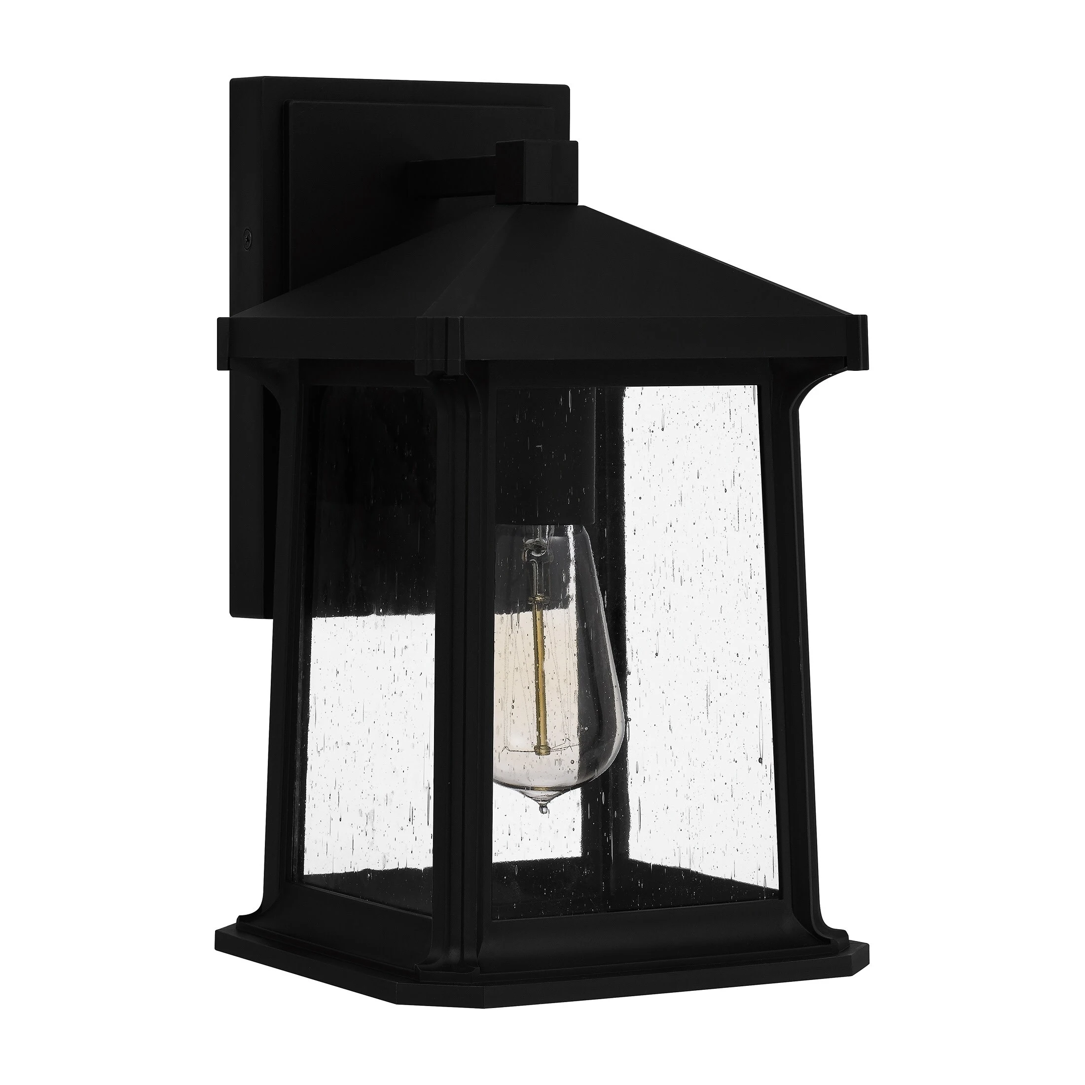 Sloane 1-Light Matte Black Outdoor Wall Lantern Shopping - The Best Deals on Outdoor Wall Lanterns | 39804256