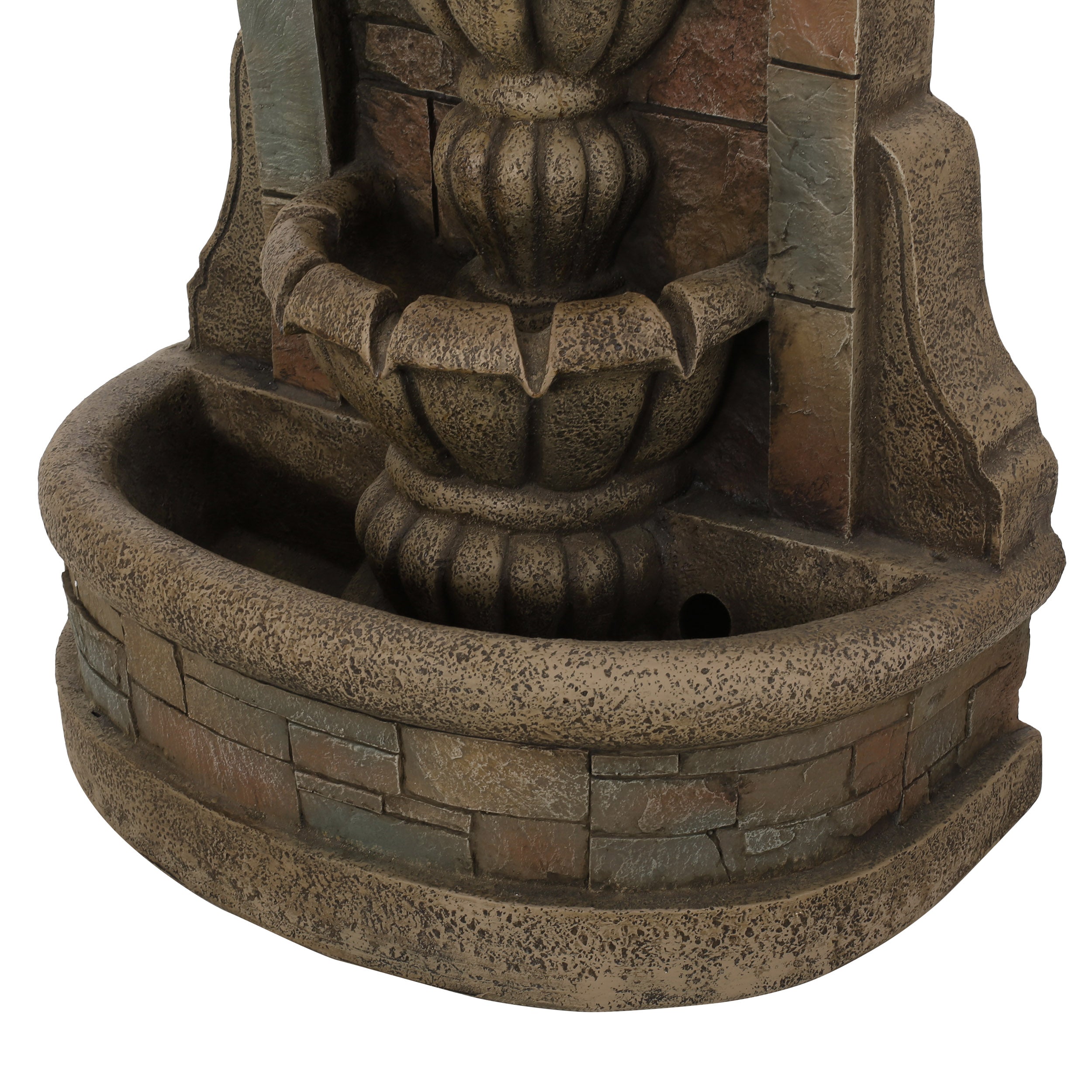 Datona Outdoor 2 Tier Fountain， Stone Gray