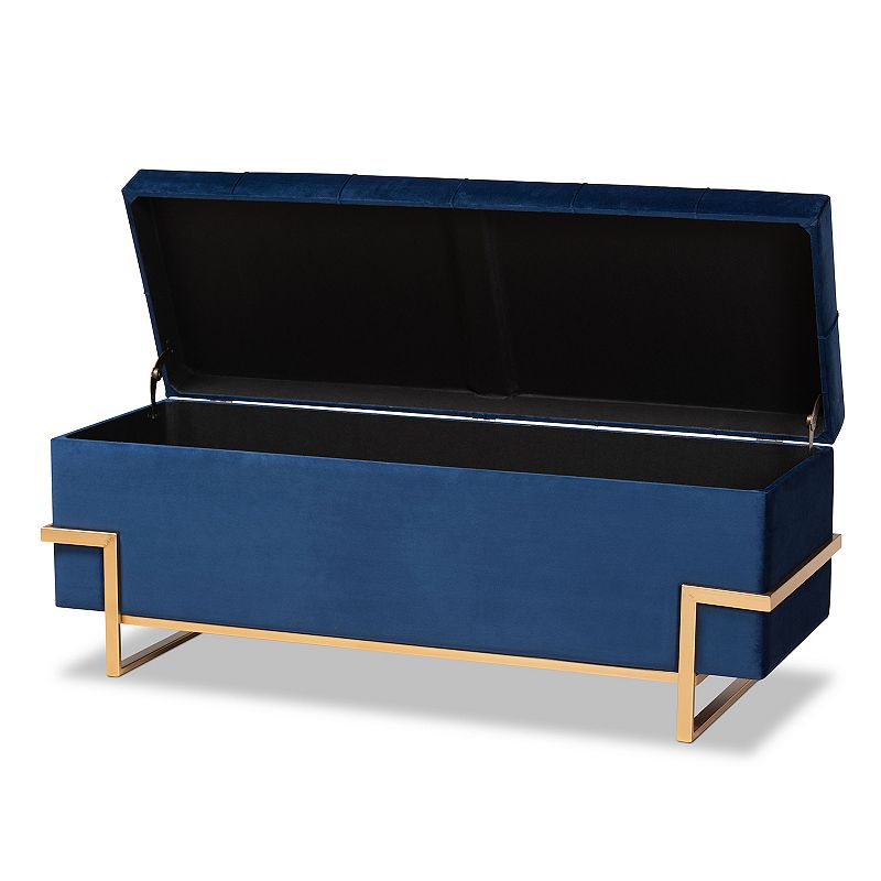 Baxton Studio Parker Storage Ottoman