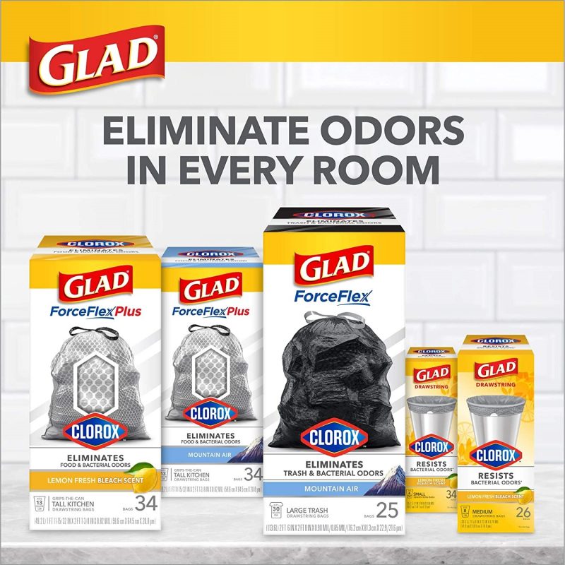 GLAD Trash and Food Storage Tall Kitchen Trash Bags