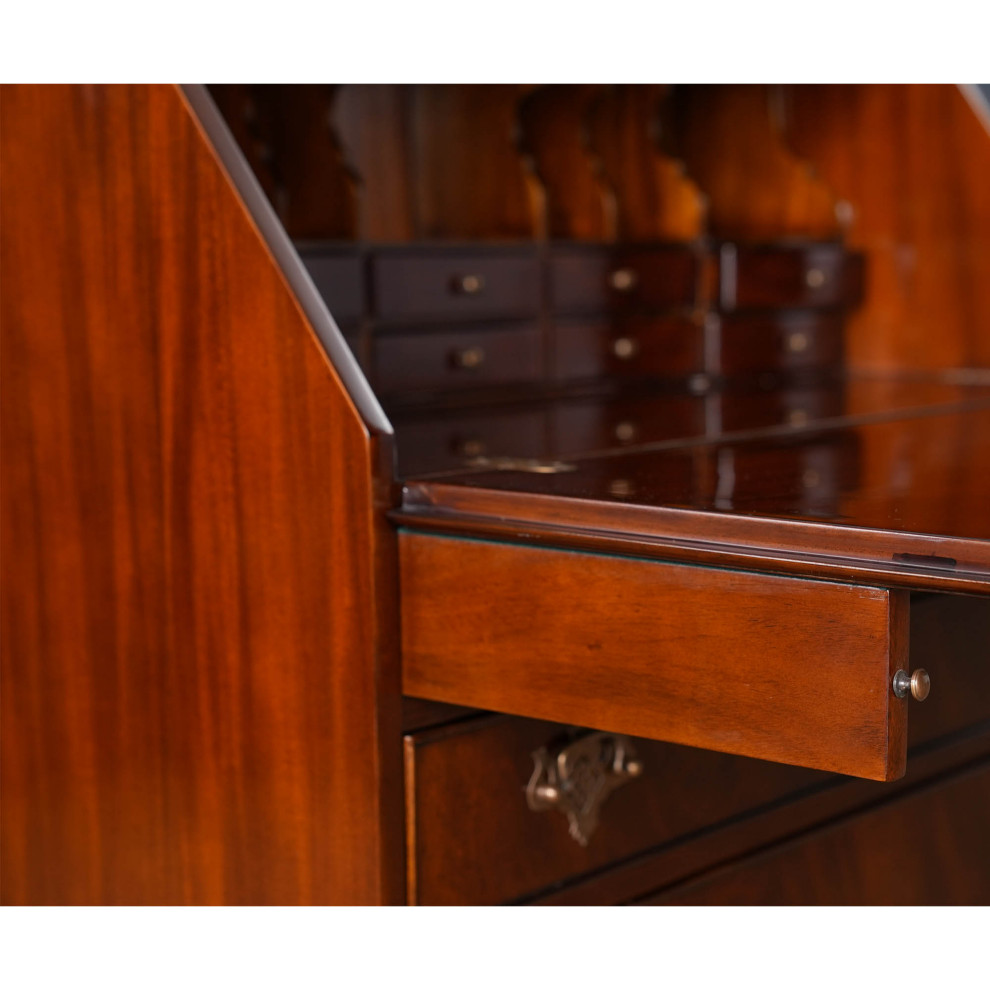 Mahogany Bookcase Secretary Desk   Victorian   Bookcases   by Niagara Furniture  Houzz