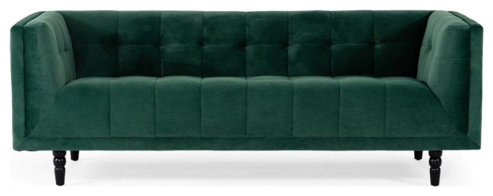 Rover Domani Modern Green Fabric Green Sofa   Eclectic   Sofas   by Rustic Home Furniture Deco  Houzz