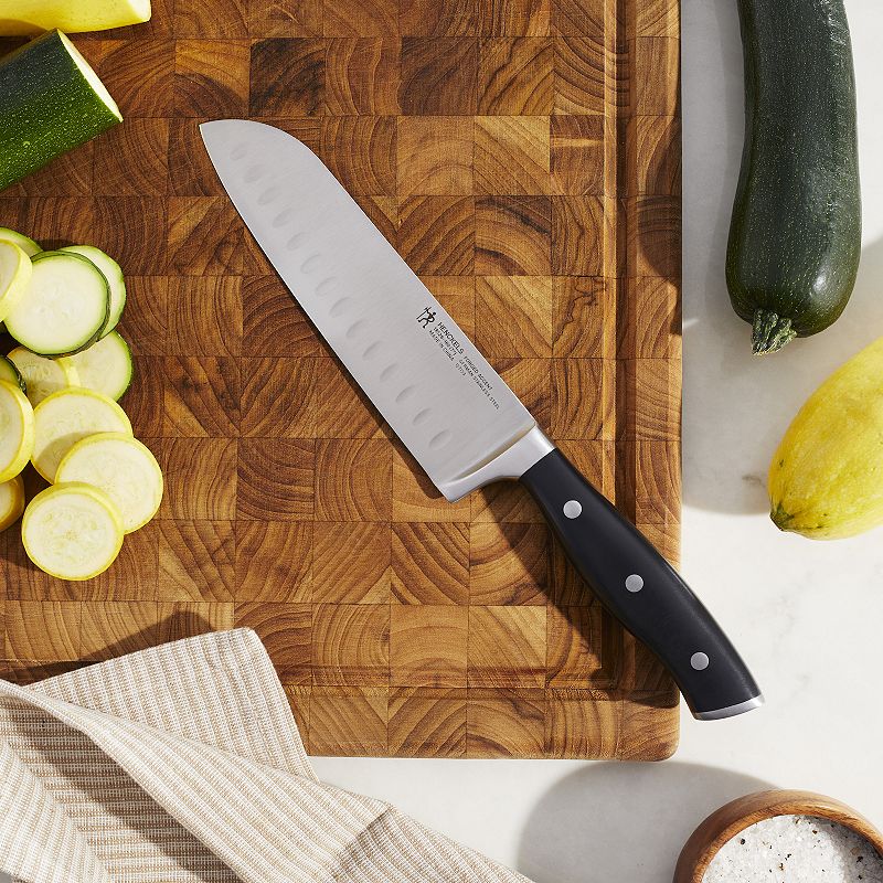 J.A. Henckels International Forged Accent 7-in Hollow-Edge Santoku Knife