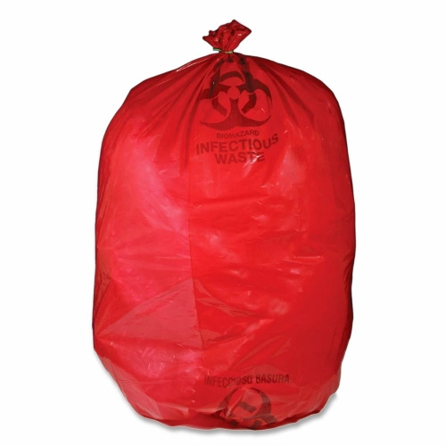 Medegen MHMS Red Biohazard Infectious Waste Bags  MHMRIWB142143