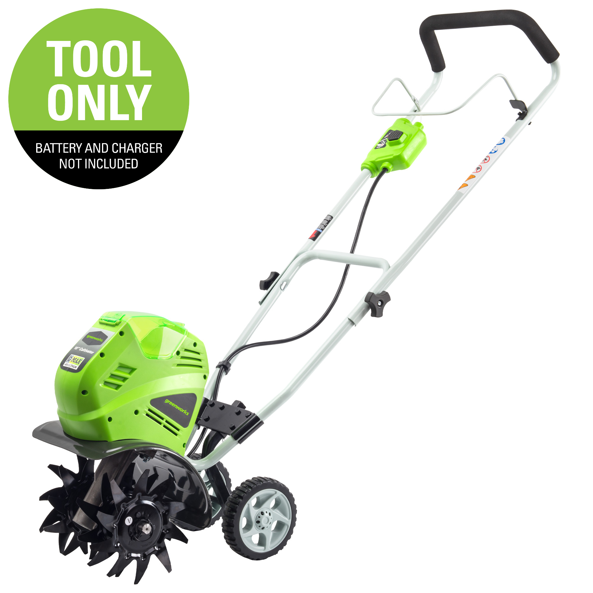 40V 10-Inch Cordless Cultivator/Tiller | Greenworks Tools