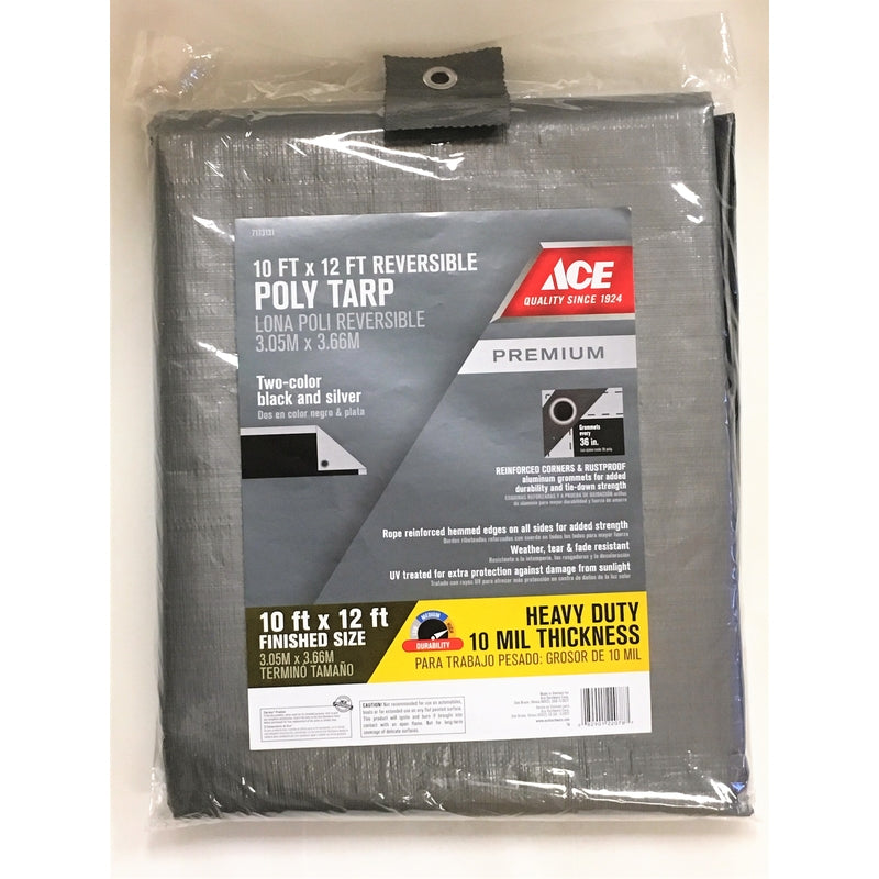 TARP SILVR/BLACK 10'X12'