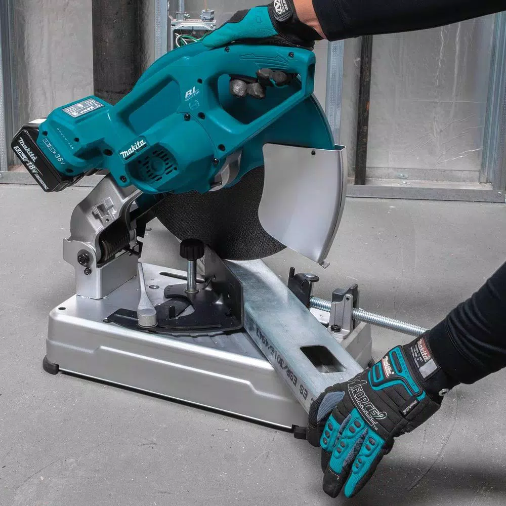 Makita 18-Volt X2 LXT Lithium-Ion 36-Volt Brushless Cordless 14 in. Cut-Off Saw with Electric Brake， 5.0 Ah and#8211; XDC Depot