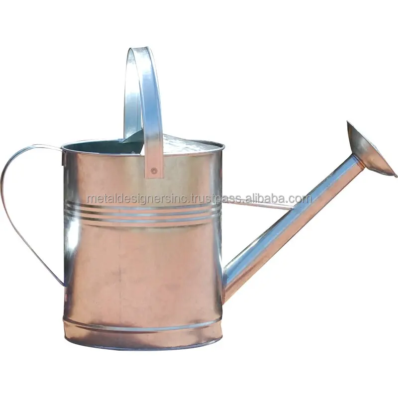 2 gallons Galvanized  Metal Watering Cans in different colors home and garden plants irrigation watering can