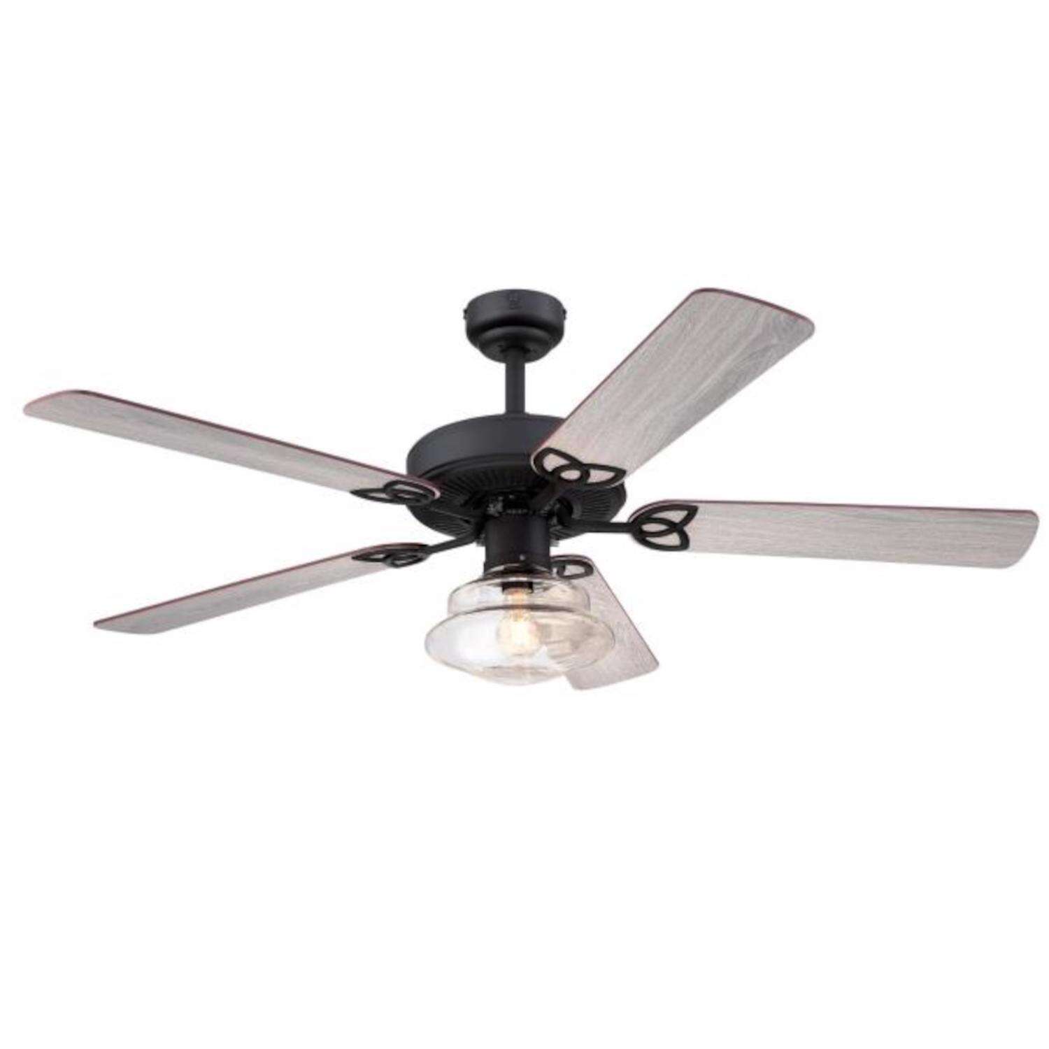 Westinghouse Scholar 52 in. Matte Black LED Indoor Ceiling Fan