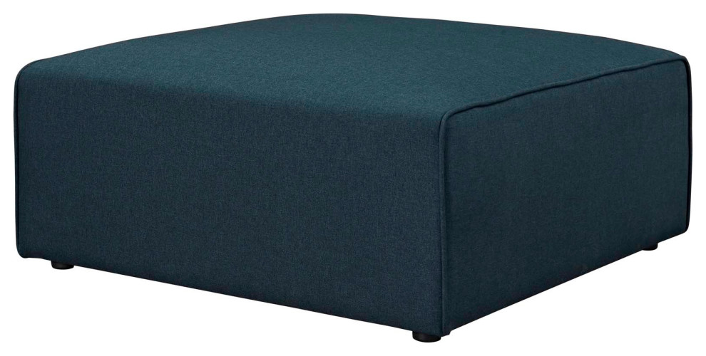 Mingle Upholstered Fabric Ottoman   Transitional   Footstools And Ottomans   by Simple Relax  Houzz