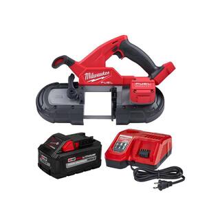 MW M18 FUEL 18-Volt Lithium-Ion Brushless Cordless Compact Bandsaw with 8.0 Ah Starter Kit 2829-20-48-59-1880