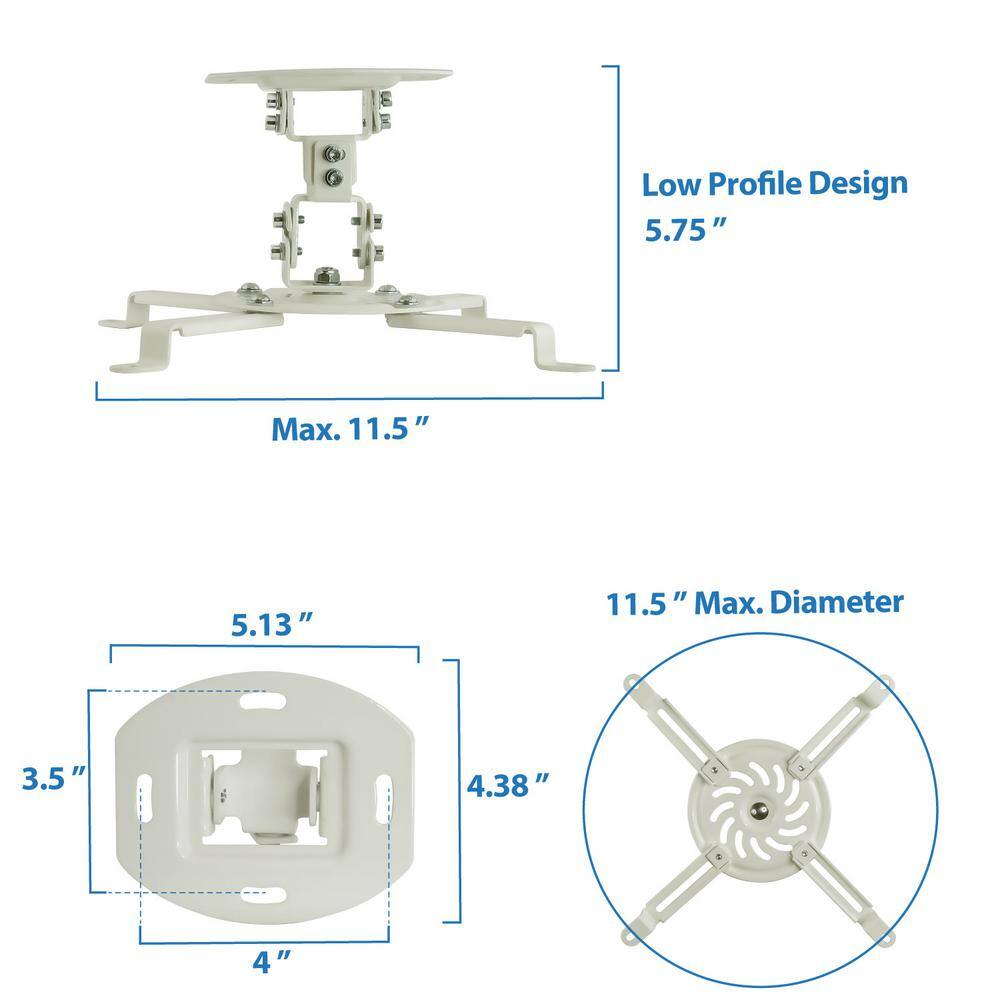 mount-it! Universal Projector Ceiling Mount MI-606S