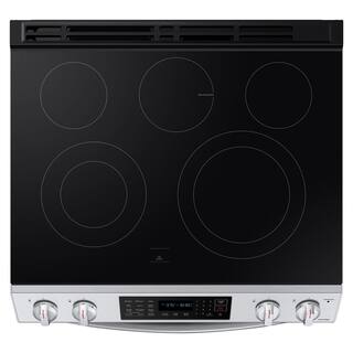  30 in. 6.3 cu. ft. Smart 5-Element Slide-In Electric Range with Air Fry and Convection Oven in Stainless Steel NE63BG8315SS