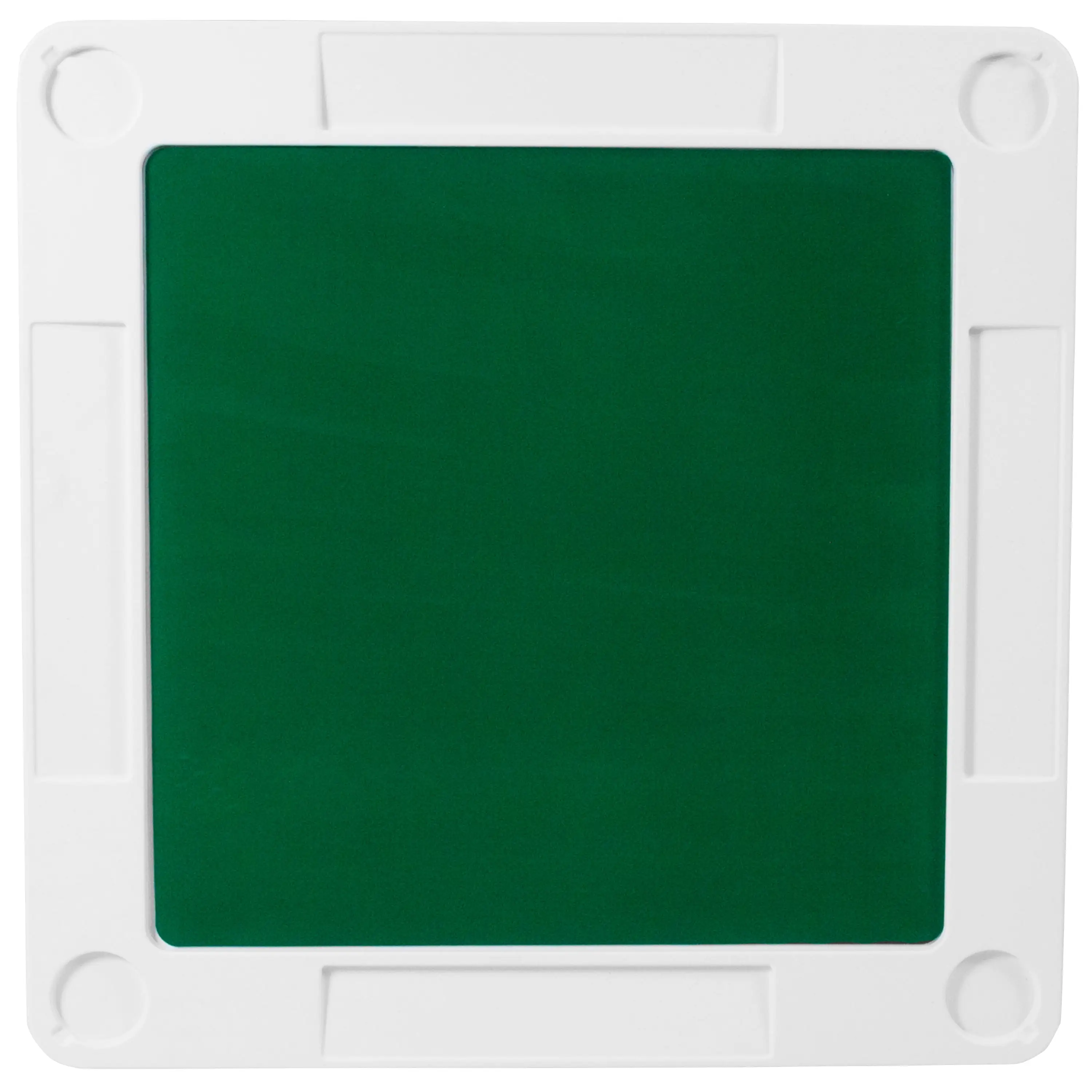 Flash Furniture 34.5" Square 4-Player Folding Card Game Table with Green Playing Surface and Cup Holders
