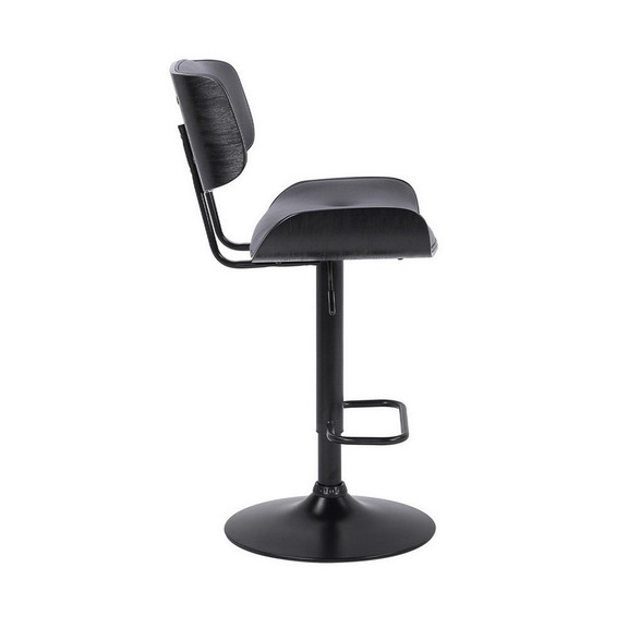 Benjara BM270411 Bar Stool with Leatherette Button...