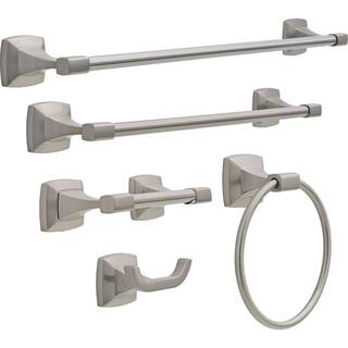 Delta Portwood 24 in. Towel Bar in SpotShield Brushed Nickel PWD24-BN