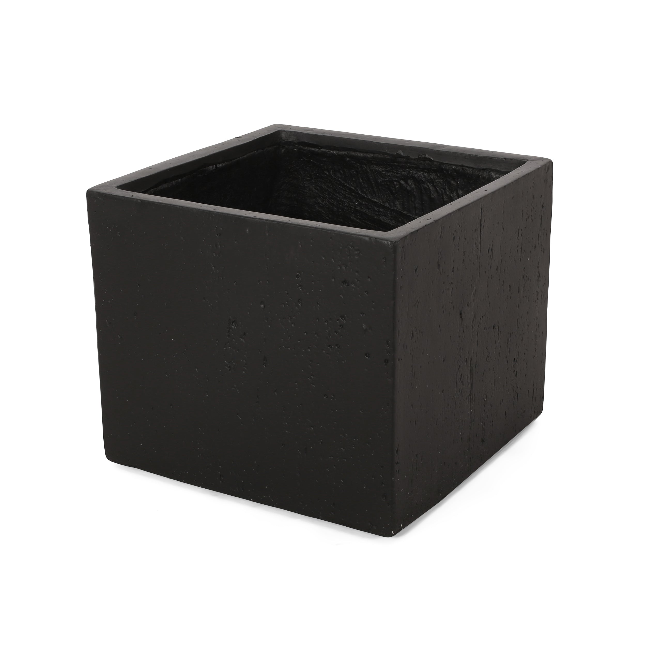 Fardeen Outdoor Modern Cast Stone Square Planter