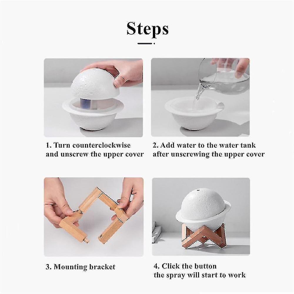 Mini Usb Humidifier Air Purifier Humidifier Saturn Humidifier With Wooden Base |humidifiers