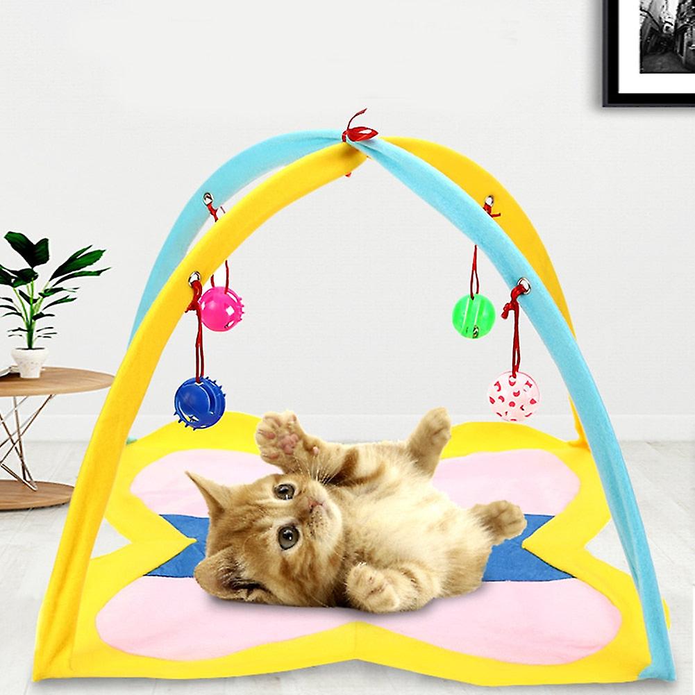 Portable hanging toys cat tent