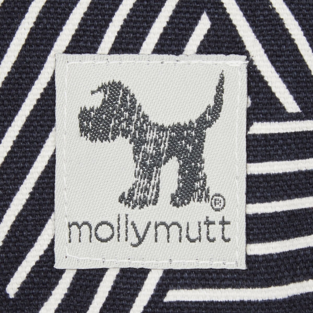 Eco Sustainable Molly Mutt Dog Bed Duvet Cover， Rough Gem， Graphite