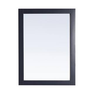 Home Decorators Collection Lincoln 30.00 in. W x 22.00 in. H Framed Rectangular Bathroom Vanity Mirror in Midnight Blue Lincoln MR