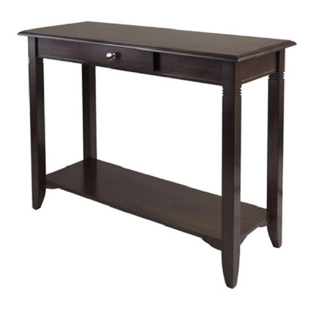 40” Cappuccino Brown Nolan Console Table with Drawer