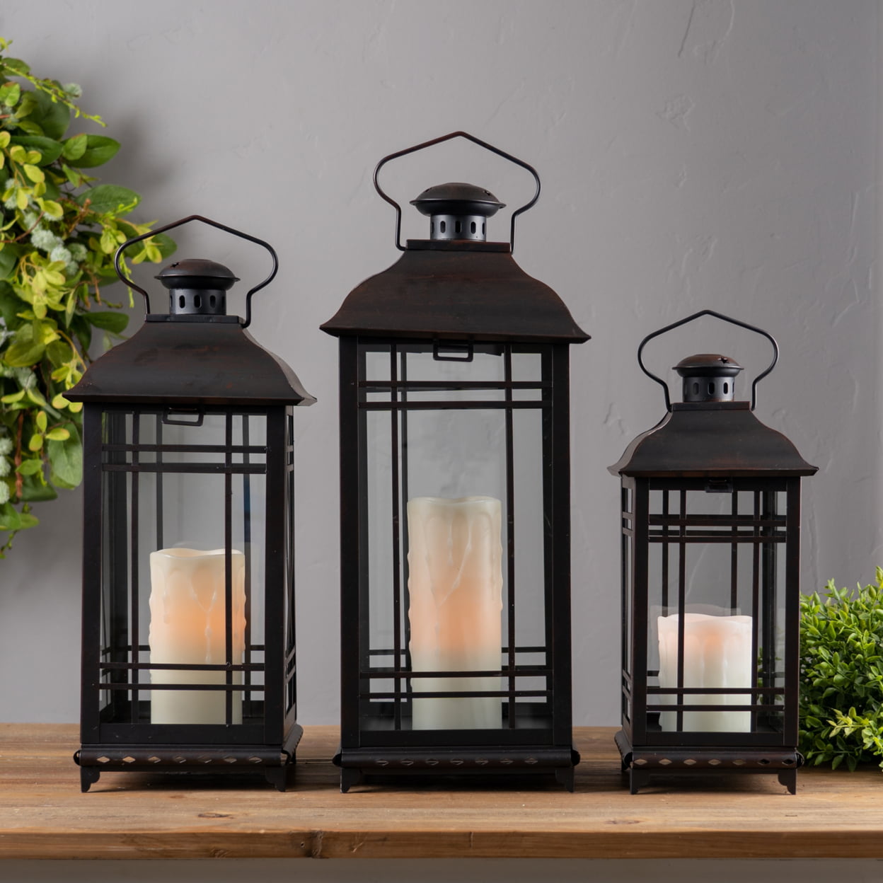 Melrose International Derby Lantern - Set of 3