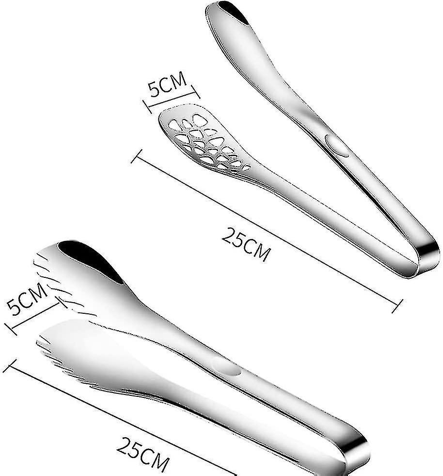 Bbq Utensil 2 Styles Cooking Tongs， Spaghetti Tongs， Serving Tongs， Stainless Steel Kitchen Tongs