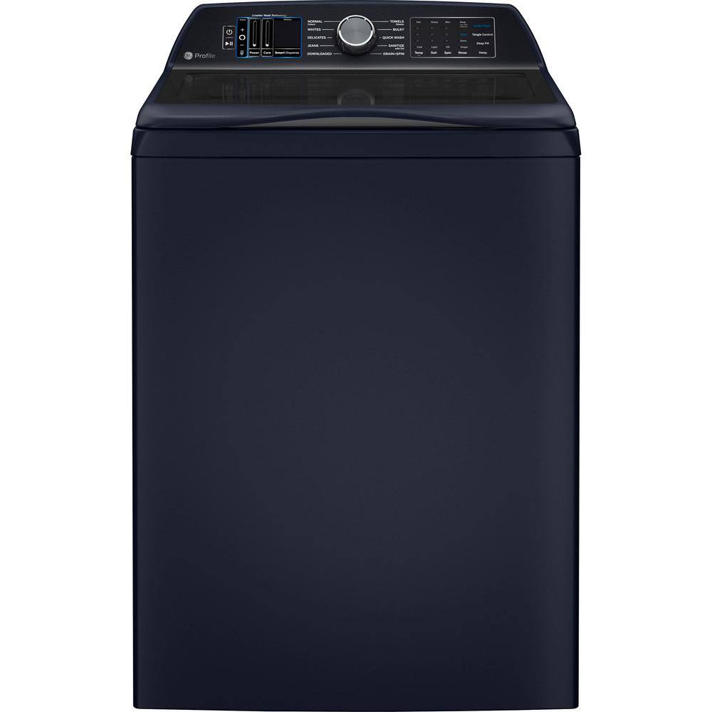 GE Profile Profile 5.4 cu. ft. High-Efficiency Smart Top Load Washer with Built-in Alexa Voice Assistant in Sapphire Blue PTW900BPTRS