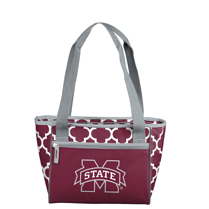 Logo Brand Mississippi State Bulldogs Quatrefoil 16-Can Cooler Tote